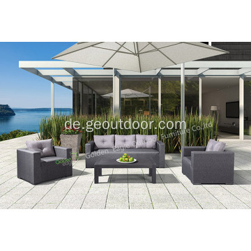 Garten Aluminium 4 Stück Sofa Chat Set